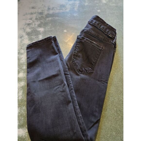 Mother The Looker Crop Black Jeans Not Guilty sz 24 - Picture 2 of 7